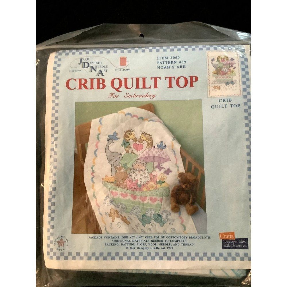Crib Quilt Top for Embroidery  NWOT